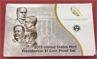 2013-S 4 Coin Presidential Dollar Proof Set