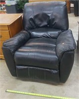 Dark Leather Recliner- Used