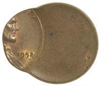 Unc BN 1952 Off-Center Cent
