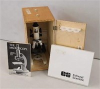 Edmund Scientific Microscope w/Accessories & Box