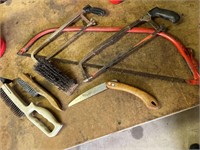 Hand Saw - Wire Brush Lot (7)