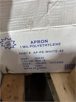 Case of Apron 1 Mil Polyethylene