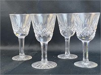 4 Waterford Lismore 3-3/8'' Port/sherry Glasses