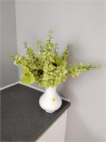 vase with plastic flowers