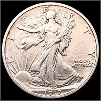 1917 Walking Liberty Half Dollar CHOICE AU