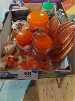 Fall/Halloween items - glass containers and other