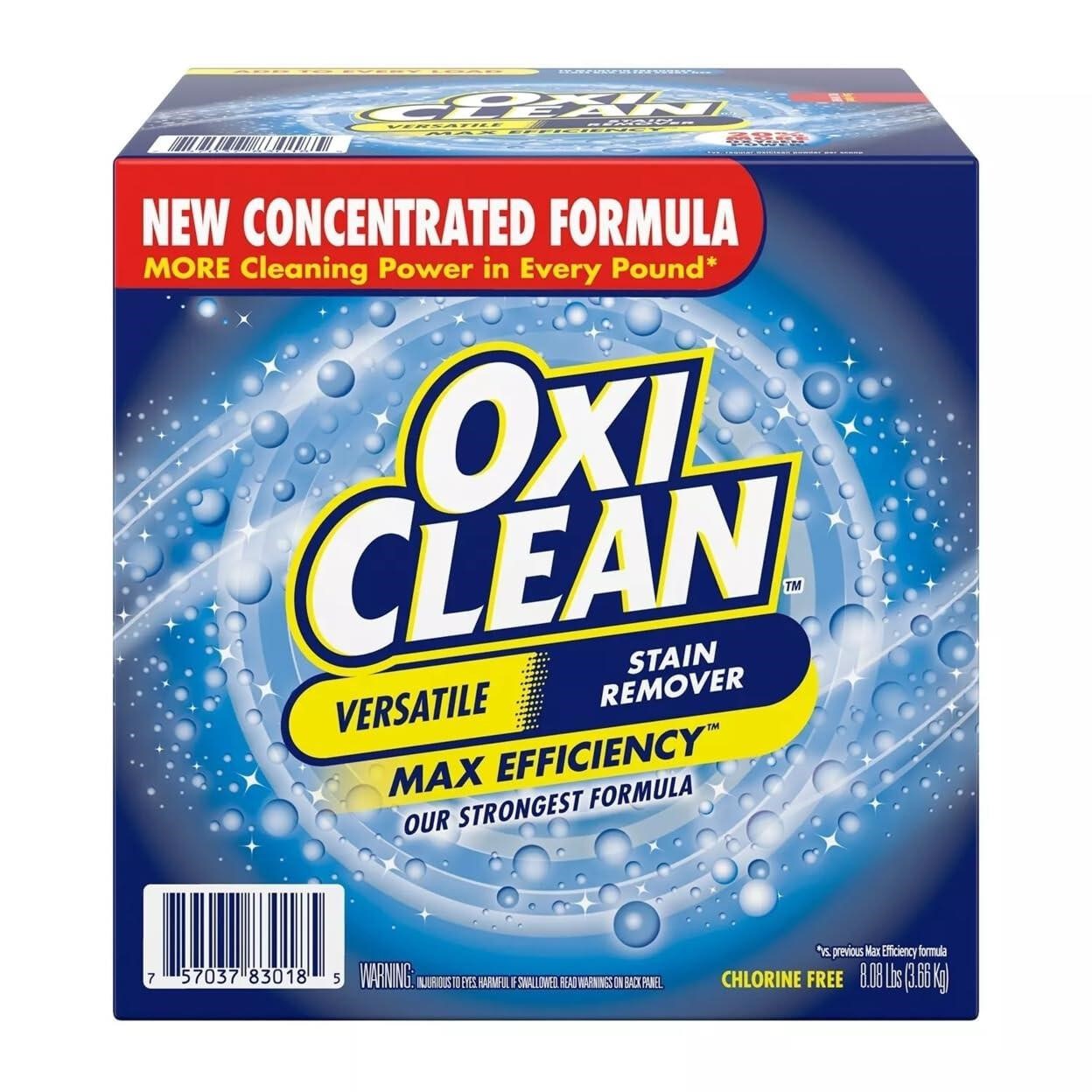 8 LB Box OxiClean Max Efficiency Stain Remover