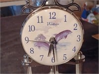 Waltham, Glass Domed Dolphin Clock.