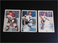 3 1953 54 Parkhurst Hockey Cards Chicago