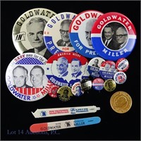 1964 Goldwater - Miller Presidential Items (20)