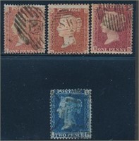 GREAT BRITAIN #9, #16, #20 & #30 USED AVE