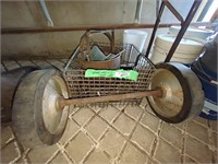 Warehouse Cart Gear in metal crate