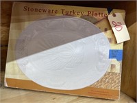 Stoneware Turkey Platter