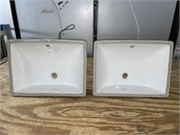 2 BATHROOM SINKS, 20 X 15 IN, SEE PICTURES, SOLD