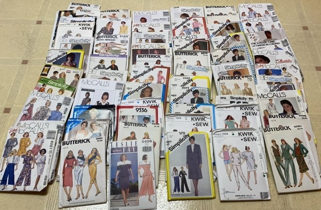 McCall’s, Simplicity, Butterick & Kwik Patterns