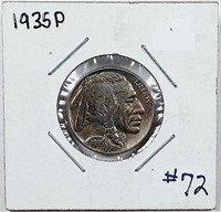 1935-D  Buffalo Nickel   VF+