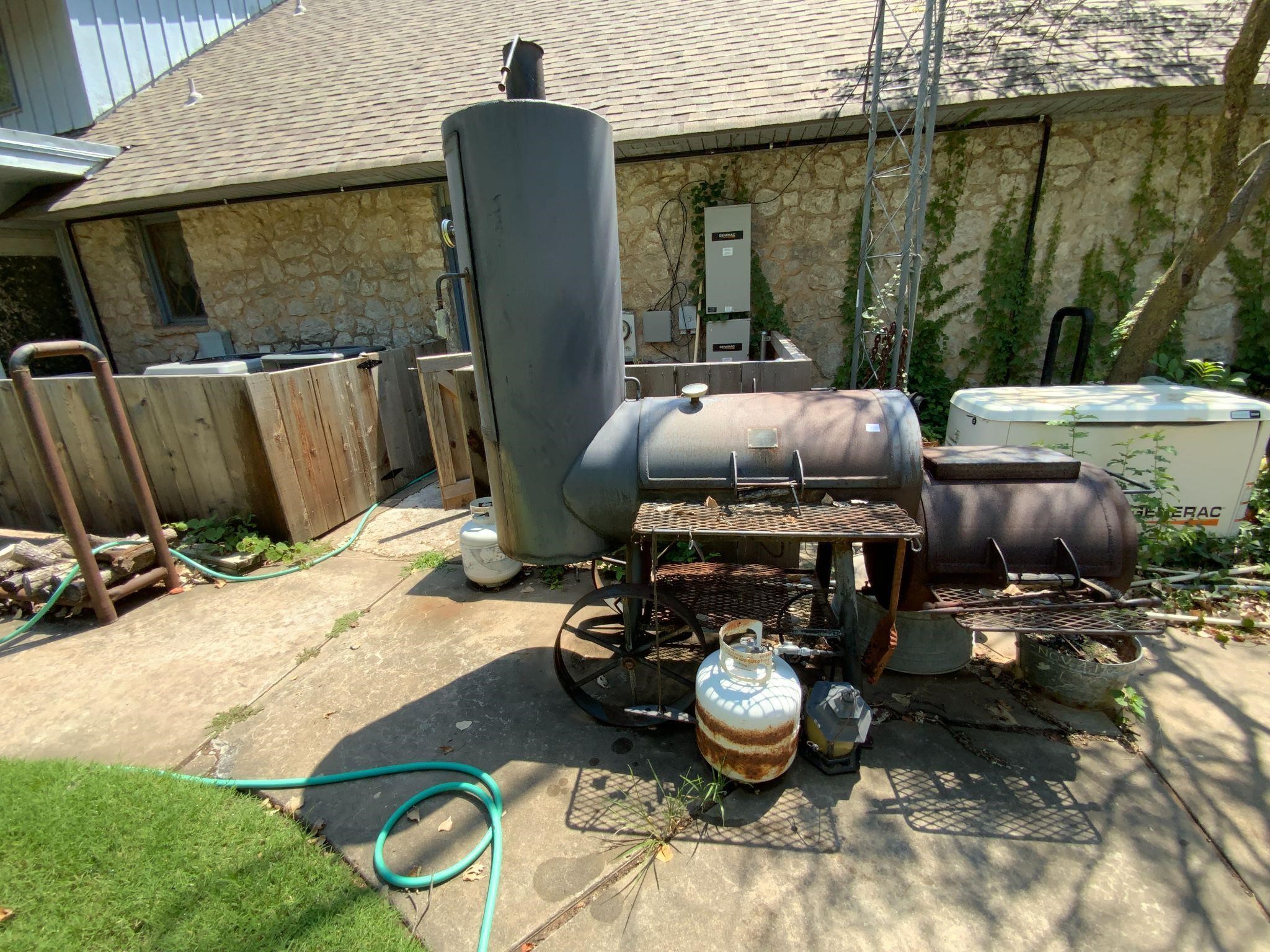 Oklahoma Joes Smoker Char Broiler On Cart