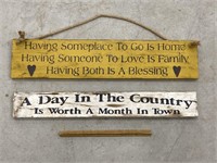 2 country signs