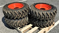 (4x) New 10-16.5 SKS 332 Skidloader Tires on Rims