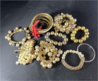 Gold Tone / Pearl Bracelets Fashion Jewelry