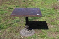 Outdoor copper top patio table