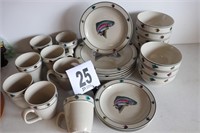 Approx. (26) Pieces of 'Rainbow Trout' Dishware