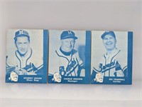 1960 Braves Lake to Lake Dairy (3 Cards)