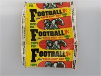 1950's Topps 1 Cent EMPTY Football Wax Wrapper