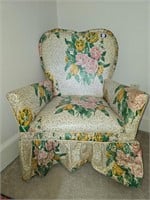 Vintage vinyl upholstered chair
