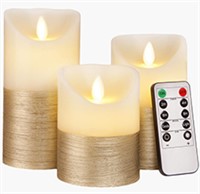 luminicious elegant flameless real wax candles, 3