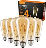 LED Edison Bulbs Dimmable Amber Warm 2700K