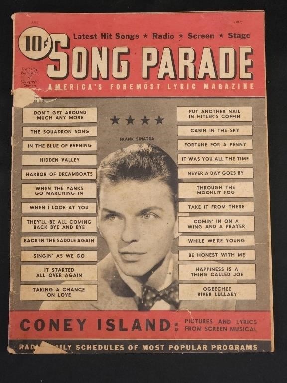 (1943) "SONG PARADE" AMERICA'S FOREMOST LYRICS ..