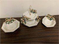 FITZ AND FLOYD LOT OF 3 DISHES