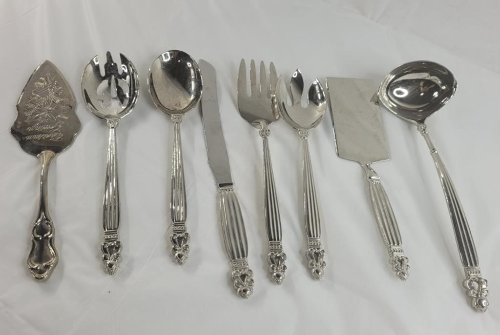 Godinder Silver Art Co. Silver plated serving