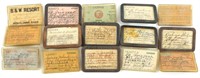 1930's - 1950's FISHING LICENSES - LOT OF 15