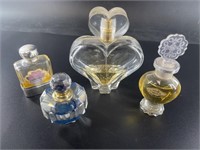 4 Vintage and antique perfume bottles: Avon, Cryst