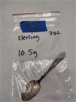 Vtg Mini Sterling Silver Spoon TW: 10.5g