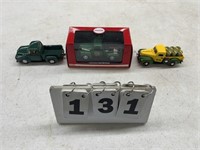 (3) 1/43 scale toy tractors