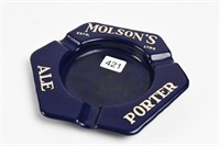 MOLSON'S ALE PORTER PORCELAIN ASHTRAY