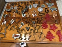 Collection of Cookie Cutters with Board