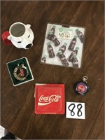 Coca-Cola Candy Mold, Mugs, & Christmas Ornament