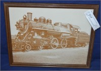 Vintage Lackawanna Steam Engine 987 Framed Print