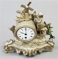Cast Figural Shelf Clock