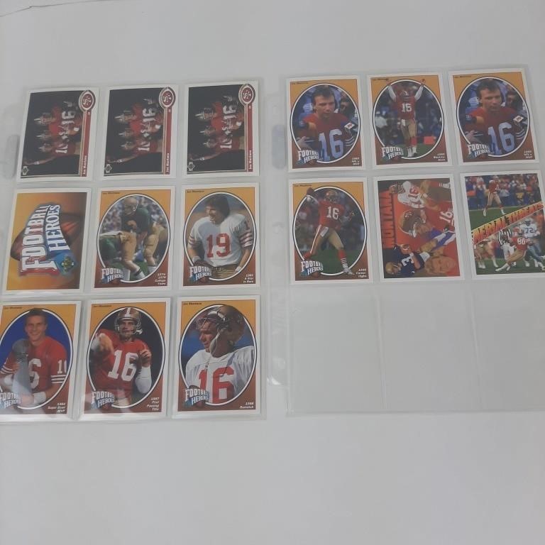 15 x Joe Montana 1991 Upper Deck Cards