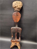 Antique African Witch Doctor's Idol w/ Juju Charms