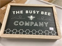 4 busy bee signs