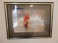 Figure skater framed picture