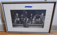 Gentlemen of the Jury framed black and white