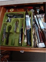 Kitchen utensils, knives, etc.