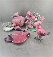 Misc. Cardinal Bird Decor Collection